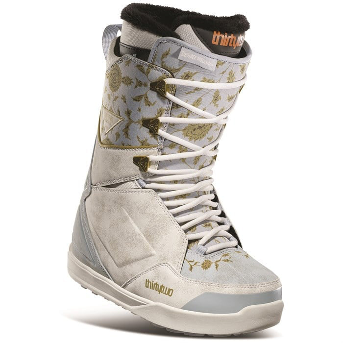 Thirty Two Lashed Melancon women's snowboard boots (white/blue) available at Mad Dog's Ski & Board in Abbotsford, BC.