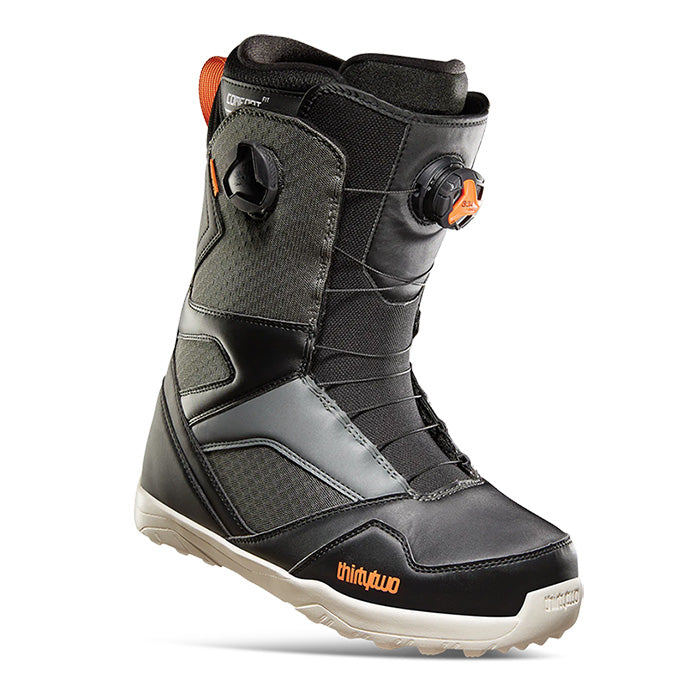 Thirty Two STW Double Boa snowboard boots (black/grey) available at Mad Dog's Ski & Board in Abbotsford, BC.