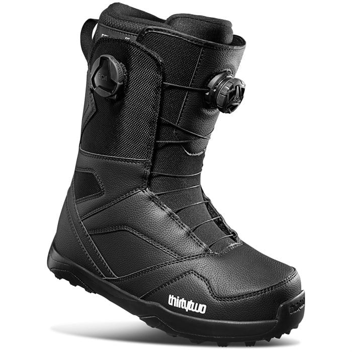 Thirty Two STW Double Boa snowboard boots (black) available at Mad Dog's Ski & Board in Abbotsford, BC.
