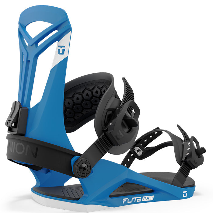 Union Flite Pro snowboard bindings (blue) available at Mad Dog's Ski & Board in Abbotsford, BC.