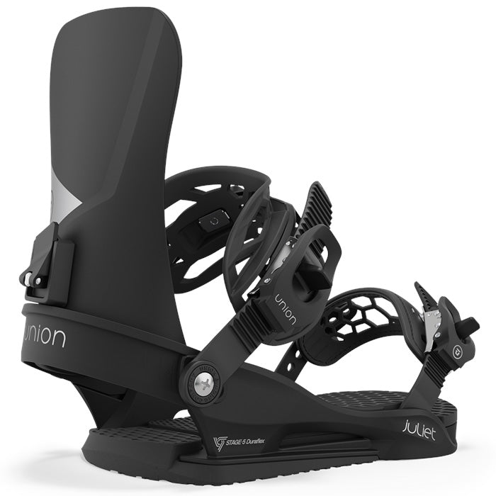 Union Juliet women's snowboard bindings (black) available at Mad Dog's Ski & Board in Abbotsford, BC.