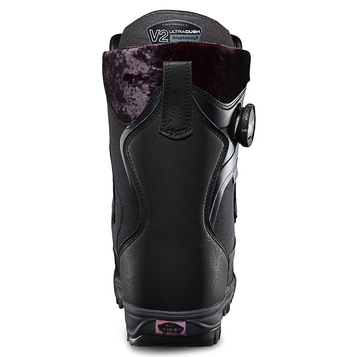 Vans Encore Pro women's snowboard boots (black/lilac) available at Mad Dog's Ski & Board in Abbotsford, BC.