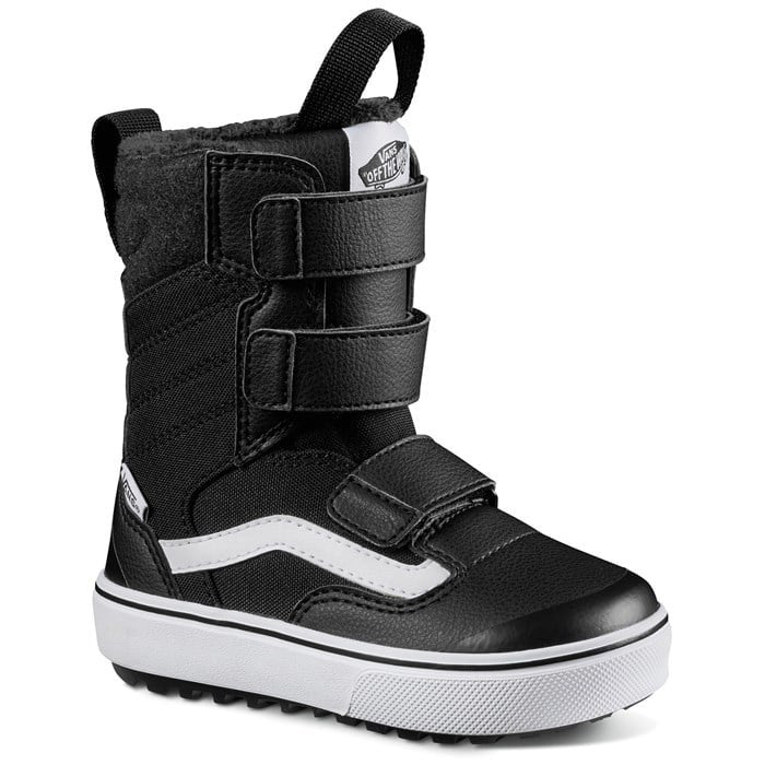 Vans Juvie Mini Junior/Youth snowboard boots (black/white) available at Mad Dog's Ski & Board in Abbotsford, BC.