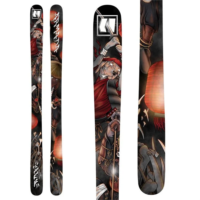 Armada BDOG men's skis (top samurai dog graphic) available at Mad Dog's Ski & Board in Abbotsford, BC.
