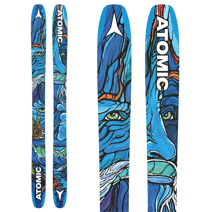 2024 Atomic Bent 100 skis (base graphic) available at Mad Dog's Ski & Board in Abbotsford, BC.