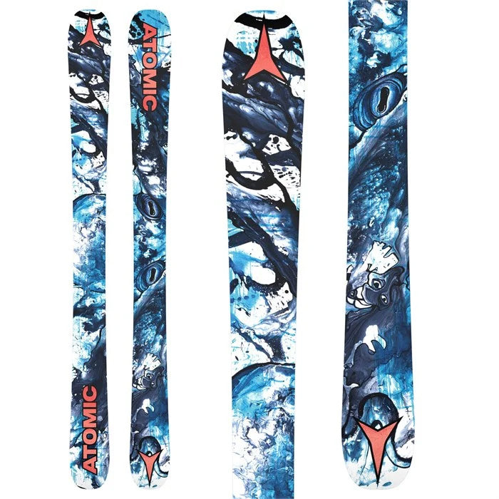 2025 Atomic Bent Chetler Mini skis (base graphic) available at Mad Dog's Ski & Board in Abbotsford, BC.