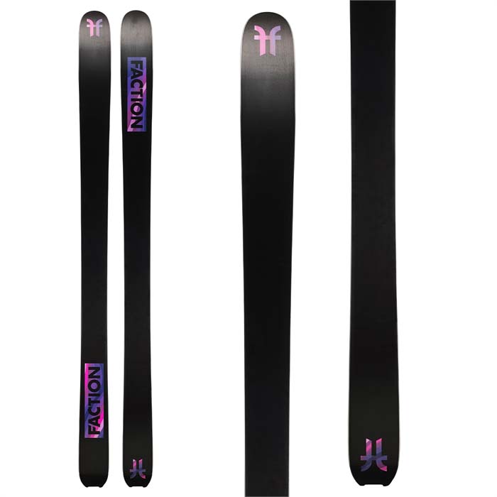 2023 Faction La Machine 2 Mini skis (base graphic, black & purple) are available at Mad Dog's Ski & Board in Abbotsford, BC. 