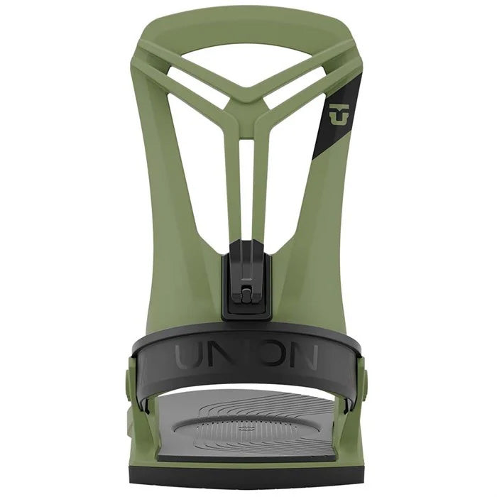 2025 Union Flite Pro snowboard bindings (olive) available at Mad Dog's Ski & Board in Abbotsford, BC.