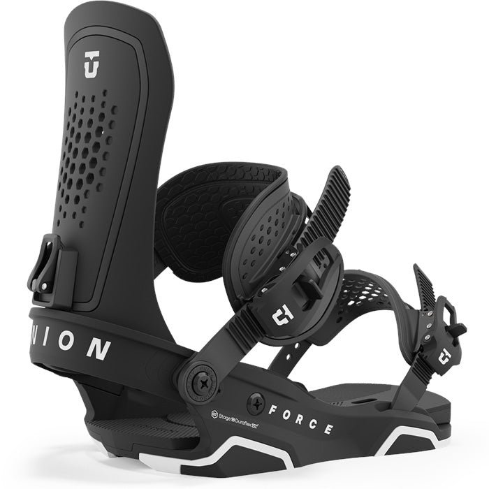 Union Force snowboard bindings (black) available at Mad Dog's Ski & Board in Abbotsford, BC.