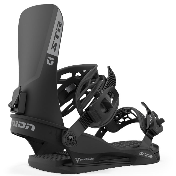 Union STR snowboard bindings (black) are available at Mad Dog's Ski & Board in Abbotsford, BC.
