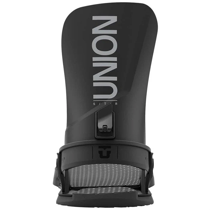 2025 Union STR snowboard bindings (black) available at Mad Dog's Ski & Board in Abbotsford, BC