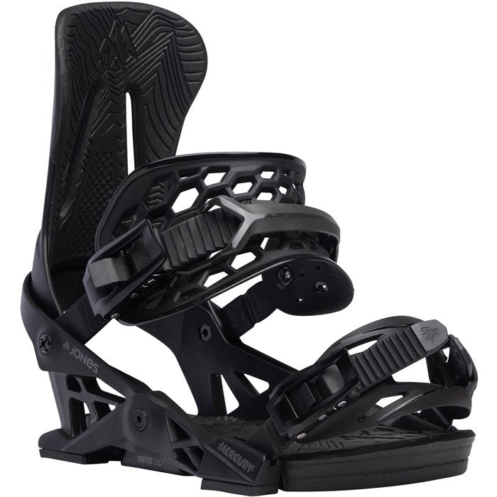 Jones Mercury snowboard bindings (eclipse black) available at Mad Dog's Ski & Board in Abbotsford, BC.