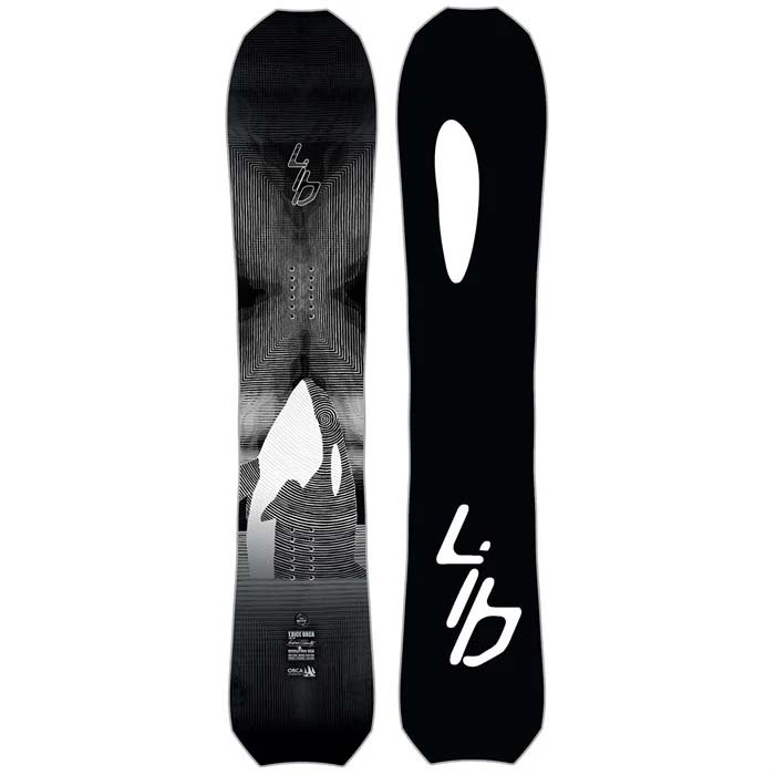 The 2023 Lib Tech Orca snowboard is available at Mad Dog's Ski & Board in Abbotsford, BC. 
