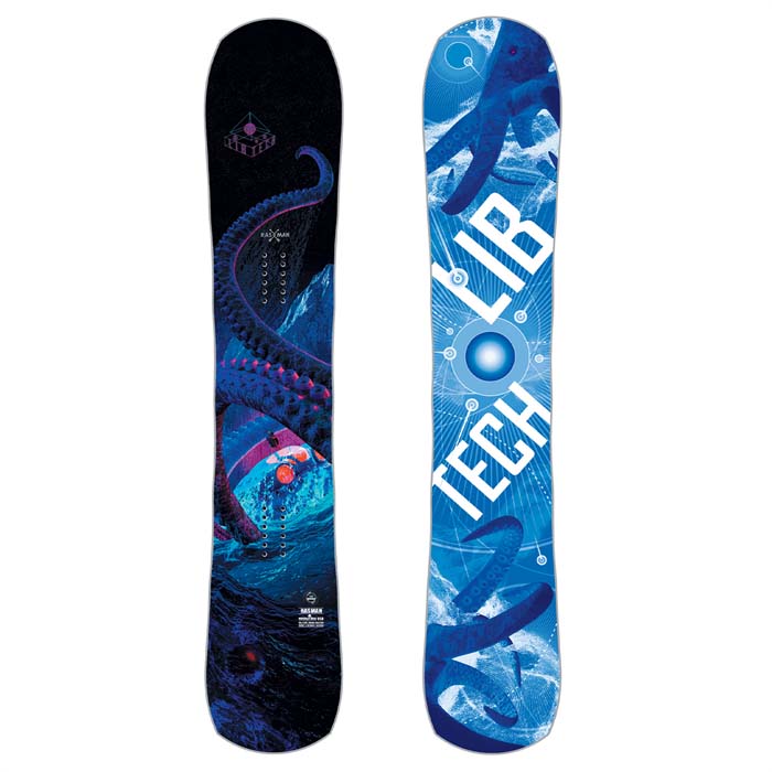 The 2023 Lib Tech Rasman snowboard is available at Mad Dog's Ski & Board in Abbotsford, BC.