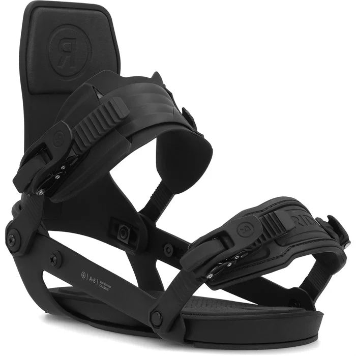 Ride A-6 snowboard bindings (black) available at Mad Dog's Ski & Board in Abbotsford, BC.
