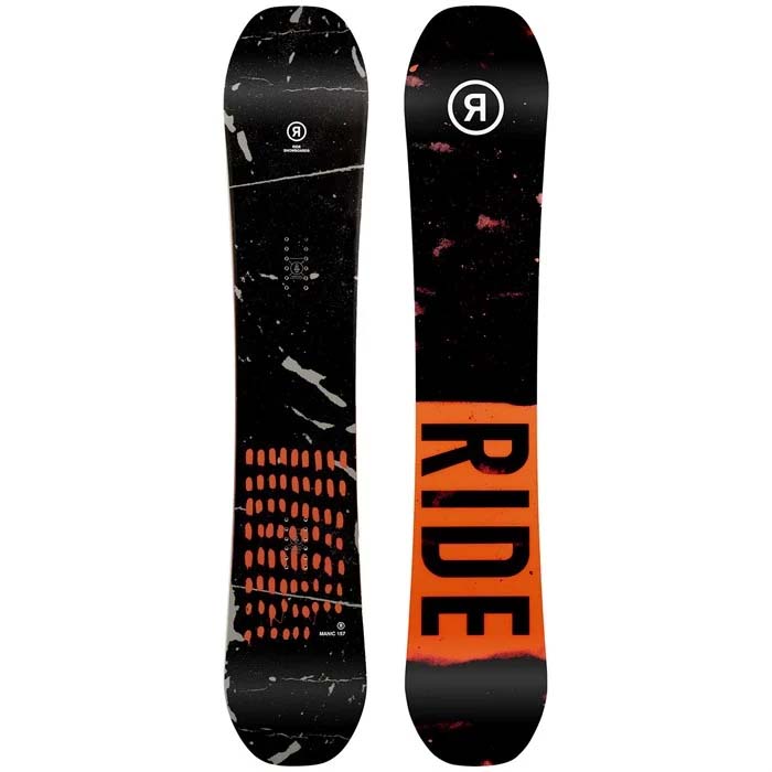 Ride Manic men's snowboard (2022 graphics) available at Mad Dog's Ski & Board in Abbotsford, BC.