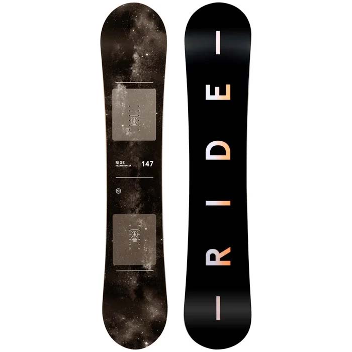 Ride Heartbreaker women's snowboard (2022 graphics) available at Mad Dog's Ski & Board in Abbotsford, BC. 