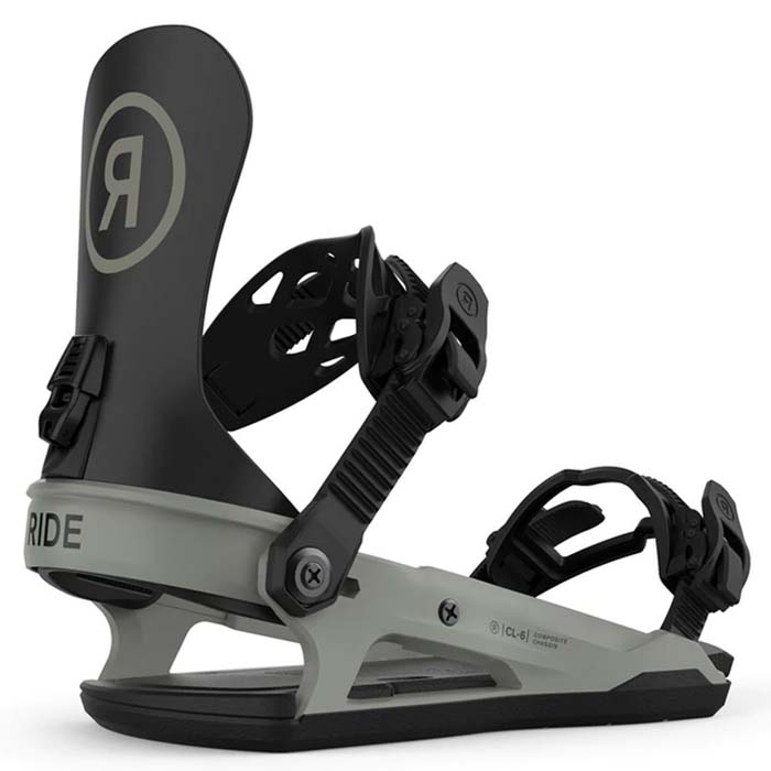 The Ride CL-6 women's snowboard bindings (side view) are available at Mad Dog's Ski & Board in Abbotsford, BC. 