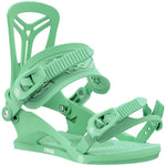 Load image into Gallery viewer, Union Rosa women&#39;s snowboard bindings (front view) available at Mad Dog&#39;s Ski &amp; Board in Abbotsford, BC.
