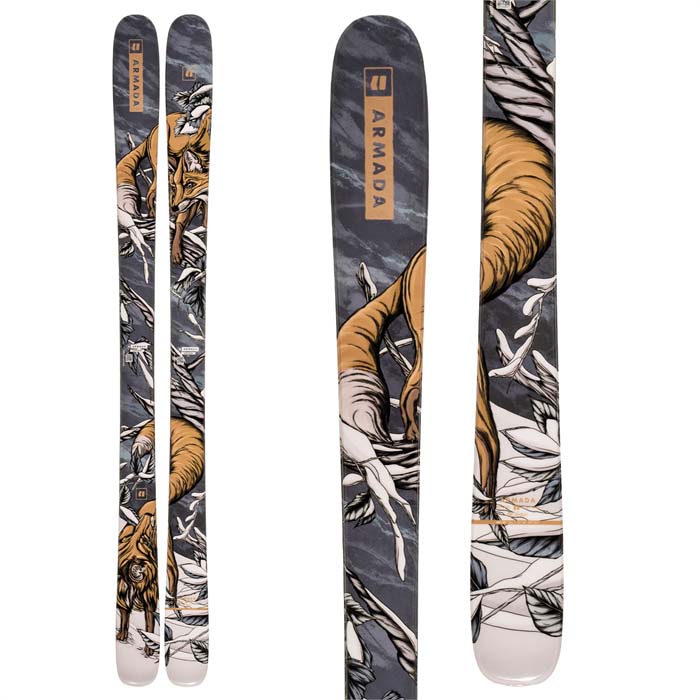 The 2023 Armada ARV 84 Skis (top graphic) are available at Mad Dog's Ski & Board in Abbotsford, BC.
