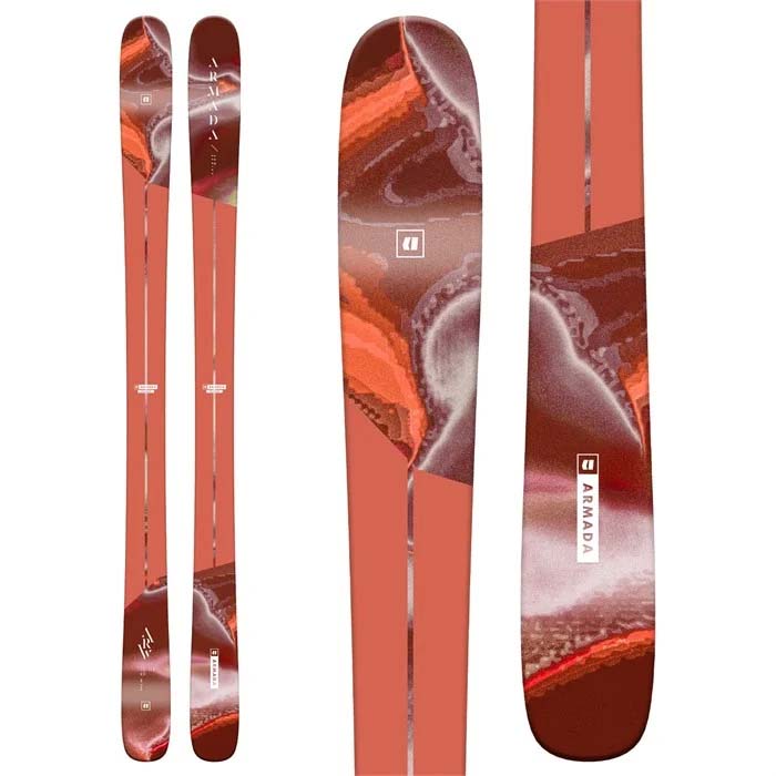 The 2023 Armada ARW 84 Skis (top graphic) are available at Mad Dog's Ski & Board in Abbotsford, BC. 