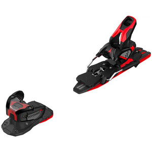 Atomic Warden 11 MNC ski bindings are available at Mad Dog's Ski & Board in Abbotsford, BC.  (red/black)