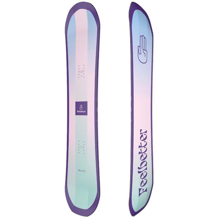 The 2023 Bataleon Feelbetter women's snowboard is available at Mad Dog's Ski & Board in Abbotsford, BC. 