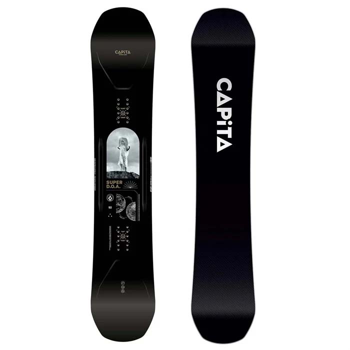 The 2023 Capita Super DOA snowboard is available at Mad Dog's Ski & Board in Abbotsford, BC.