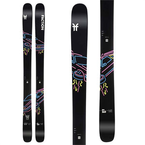 2023 Faction Prodigy 3 skis (top graphic) are available at Mad Dog's Ski & Board in Abbotsford, BC. 