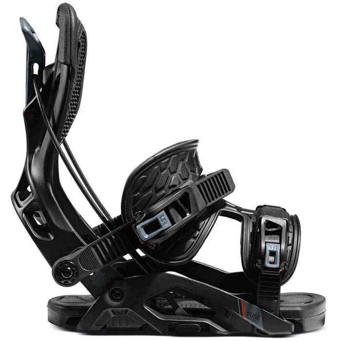 The 2023 Flow Fuse snowboard bindings are available at Mad Dog's Ski & Board in Abbotsford, BC.