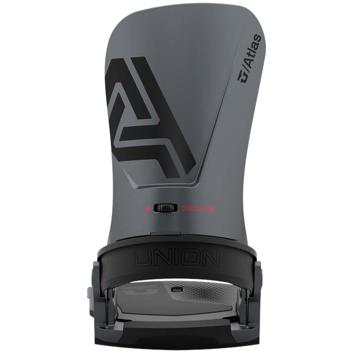 The 2023 Union Atlas snowboard bindings (grey) are available at Mad Dog's Ski & Board in Abbotsford, BC. 