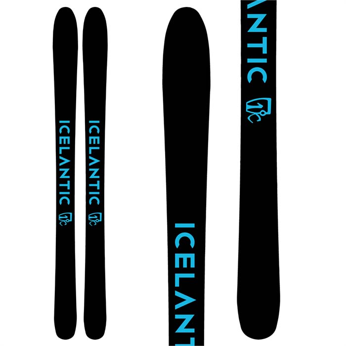 The 2023 Icelantic Pioneer 96 Ski (base graphic) is available at Mad Dog's Ski & Board in Abbotsford, BC.