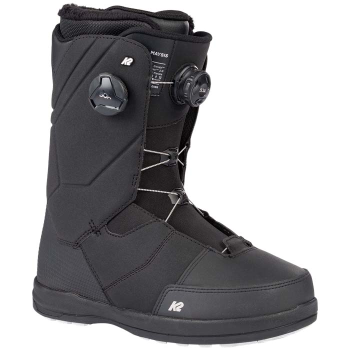 The K2 Maysis snowboard boots are available at Mad Dog's Ski & Board in Abbotsford, BC.