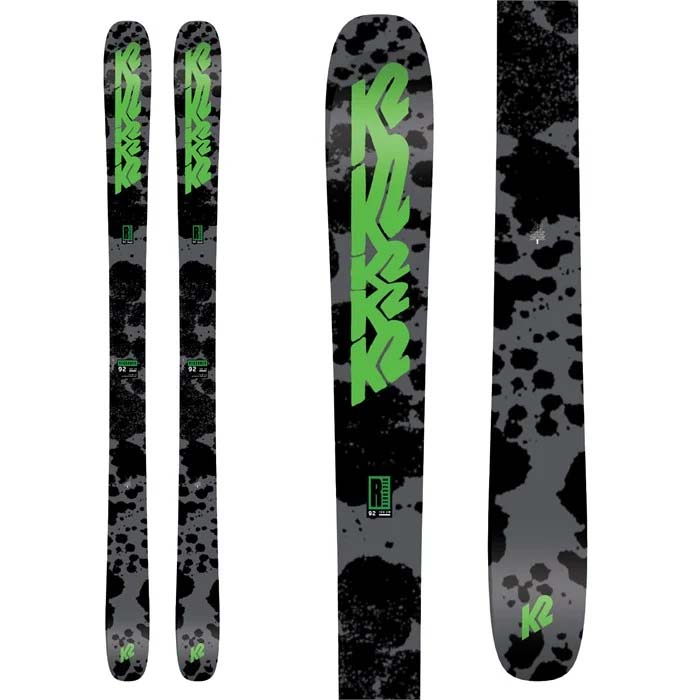 The 2023 K2 Reckoner 92 ski (top graphic) is available at Mad Dog's Ski & Board in Abbotsford, BC. 