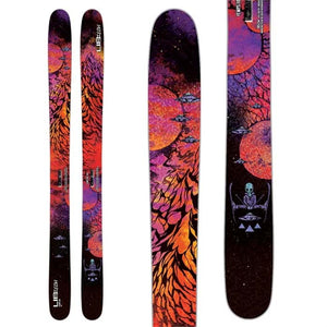 The 2023 Lib Tech YEWPS skis (top graphic) are available at Mad Dog's Ski & Board in Abbotsford, BC. 