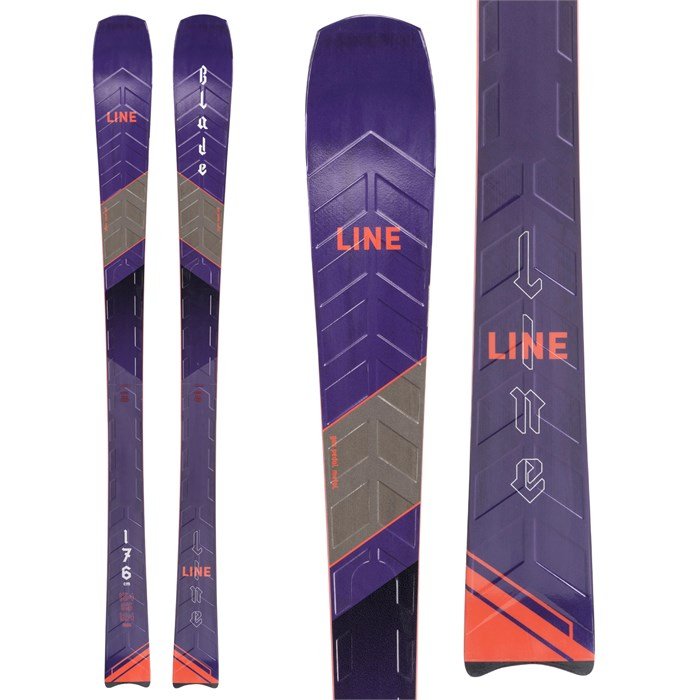 LINE Blade skis (top graphic) available at Mad Dog's Ski & Board in Abbotsford, BC.
