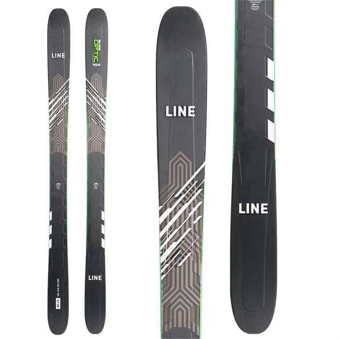 LINE Blade Optic 104 skis (top graphic, black) available at Mad Dog's Ski & Board in Abbotsford, BC. 