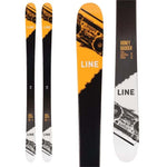 Load image into Gallery viewer, 2023 LINE Honey Badger skis (top graphic, yellow &amp; black) are available at Mad Dog&#39;s Ski &amp; Board in Abbotsford, BC. 
