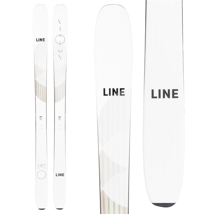 LINE Vision Skis (top graphic) available at Mad Dog's Ski & Board in Abbotsford, BC