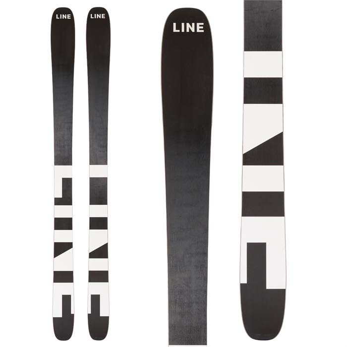 2023 LINE Pandora 94 women's skis (base graphic) available at Mad Dog's Ski & Board in Abbotsford, BC.