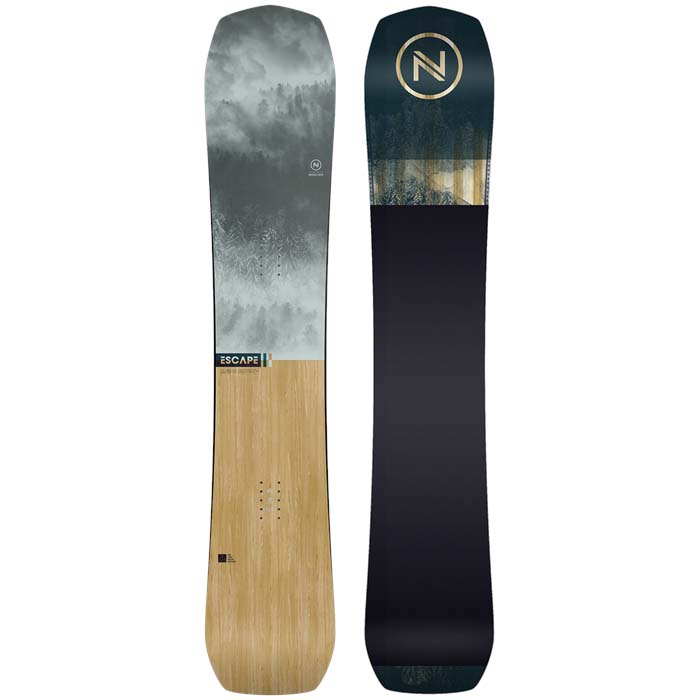 The 2023 Nidecker Escape snowboard is available at Mad Dog's Ski & Board in Abbotsford, BC