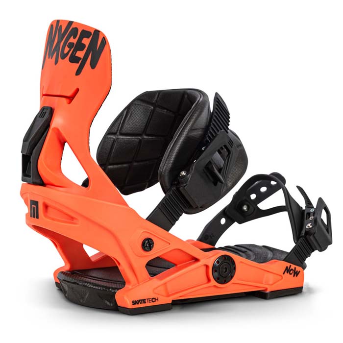The NOW NX-GEN junior snowboard bindings are available at Mad Dog's Ski & Board in Abbotsford, BC.