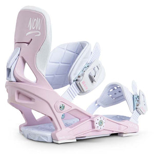 The 2023 NOW Vetta women's snowboard bindings are available at Mad Dog's Ski & Board in Abbotsford, BC.