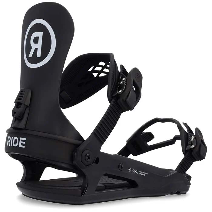 The 2023 Ride CL-2 women's snowboard bindings are available at Mad Dog's Ski & Board in Abbotsford, BC.