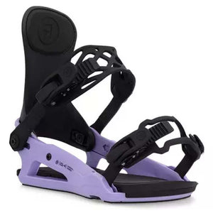The 2023 Ride CL-4 women's snowboard bindings are available at Mad Dog's Ski & Board in Abbotsford, BC.