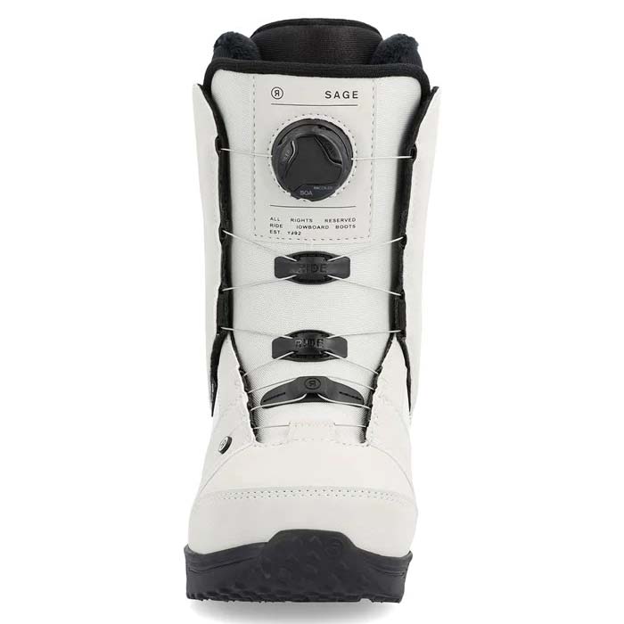 The Ride Sage women's snowboard boots are available at Mad Dog's Ski & Board in Abbotsford, BC.