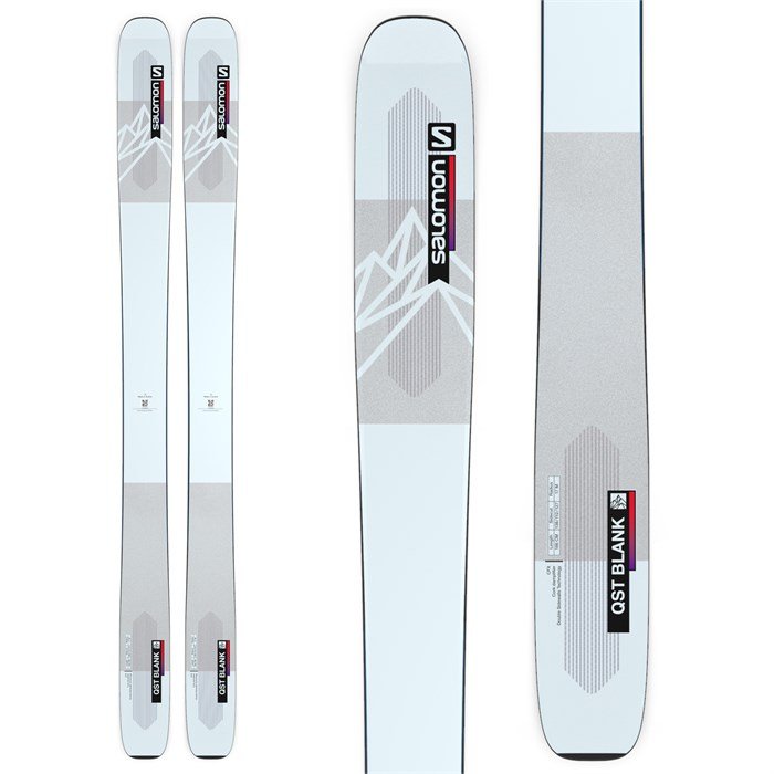 Salomon QST Blank Skis (top graphic) are available at Mad Dog's Ski & Board in Abbotsford, BC