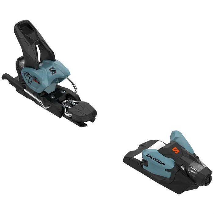 2024 Salomon Strive 12 GW ski bindings (smoke flame colour) available at Mad Dog's Ski & Board in Abbotsford, BC, Canada.