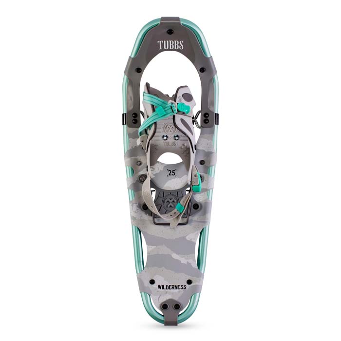 The 2022 Tubbs Wilderness women's snowshoes are available at Mad Dog's Ski & Board in Abbotsford, BC. 