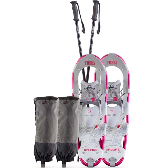 The 2022 Tubbs Xplore snowshoe kits are available at Mad Dog's Ski & Board in Abbotsford, BC.